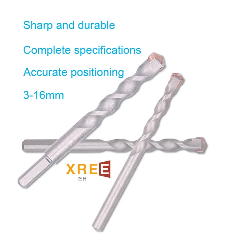 Hot selling pistol drill impact drill bit concrete cement wall alloy tungsten steel ceramic tile triangular handle