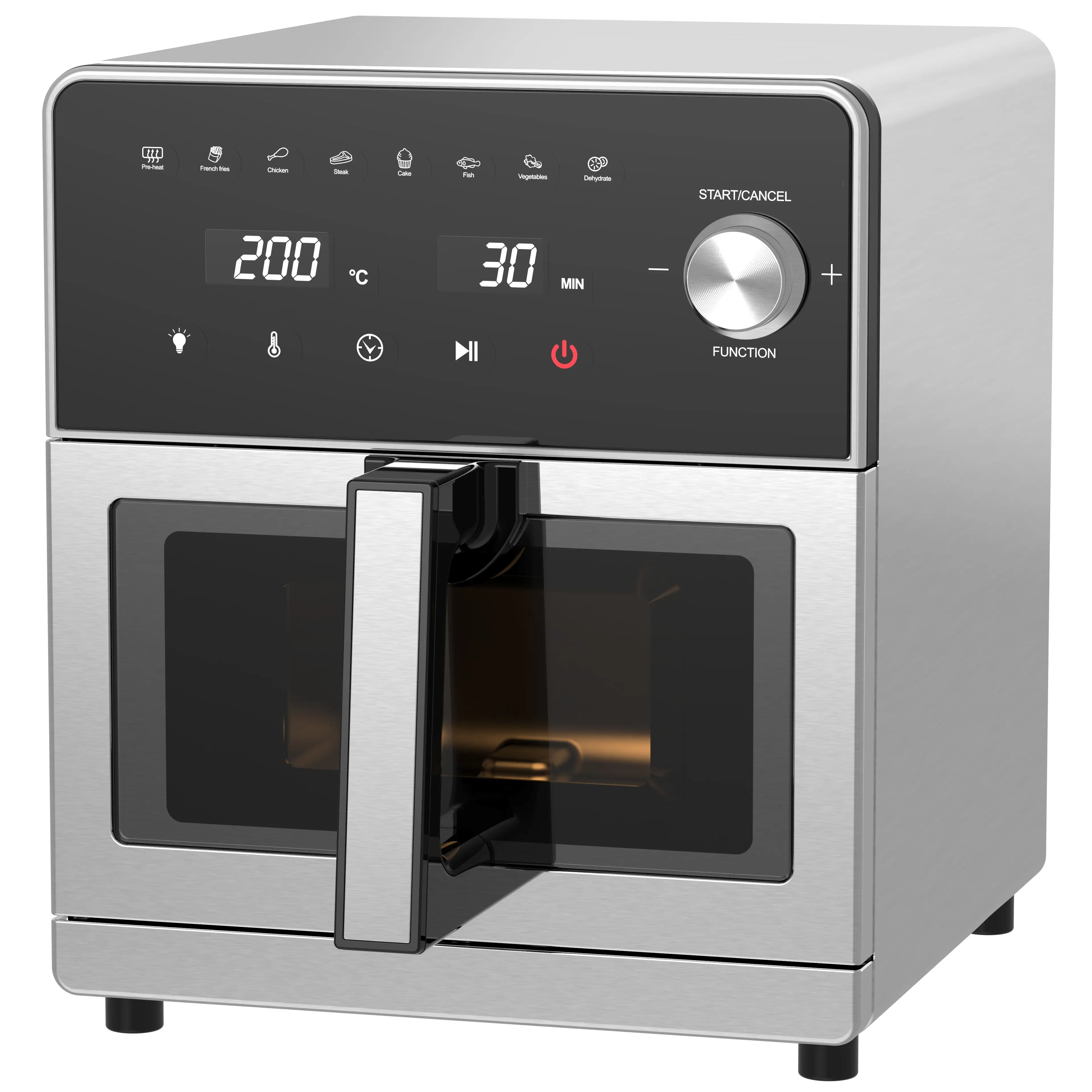 New 8l Adjustable Temperature Electric Air Fryer Cooking Machine