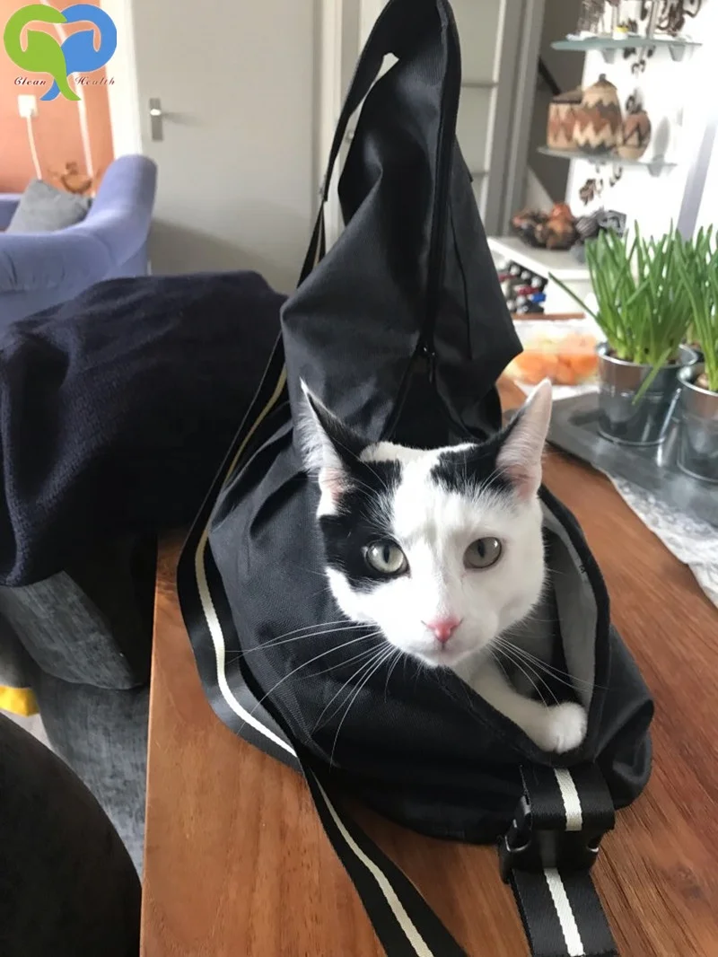 Breathable Oxford Cloth Travel Safe Sling Bag Carrier for Dogs Cats Pet Dog Sling Carrier