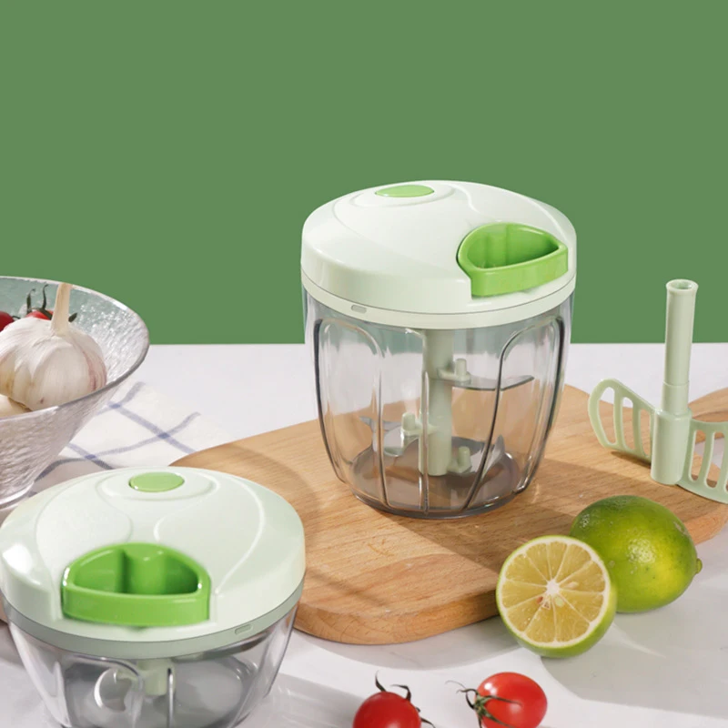 Customization Manual Food Chopper With 3 Blades And Blender Vegetable Cutter Slicer