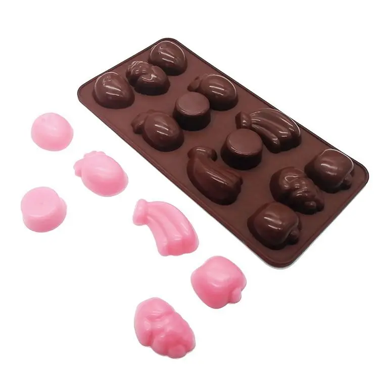 Fondant Silicone Mould Cake Chocolate Soap Fruits Mold
