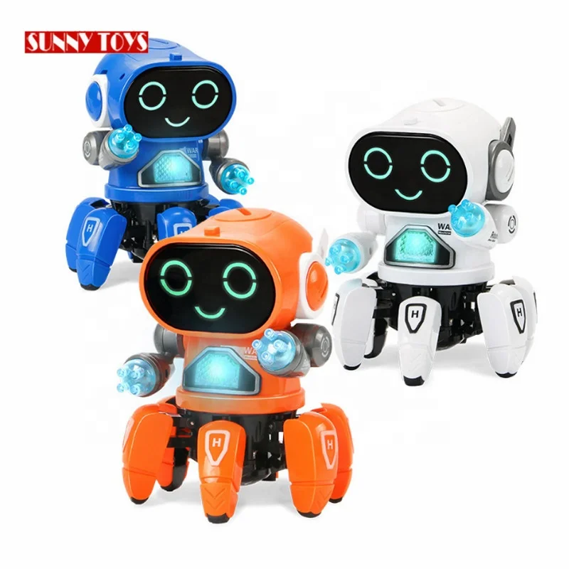 Six Claw Electric Robot Kit Kid Educational Set Diy Toy for Child with Music 7