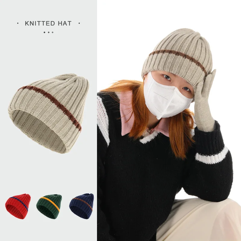 Wholesale Luxury Soft Knit beanie glove Set Winter Custom Women 100% Wool Gloves Warm Beanie Hats