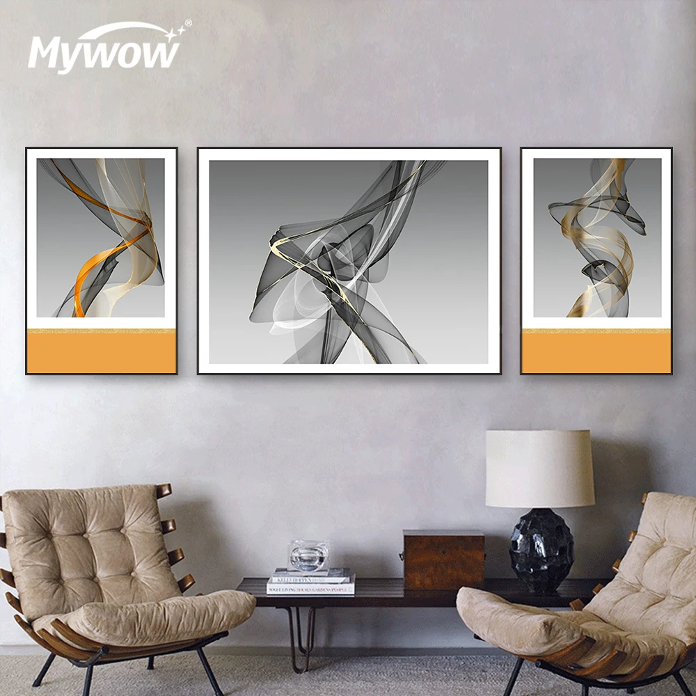 Animal Canvas Paint Living Room 2+1 Canvas Painting Crystal Porcelain Painting Wall Art