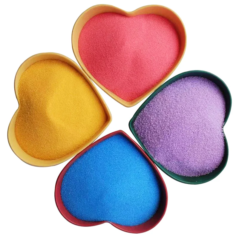 Поставщики песка золотого и желтого цвета для аквариума, цветной песок