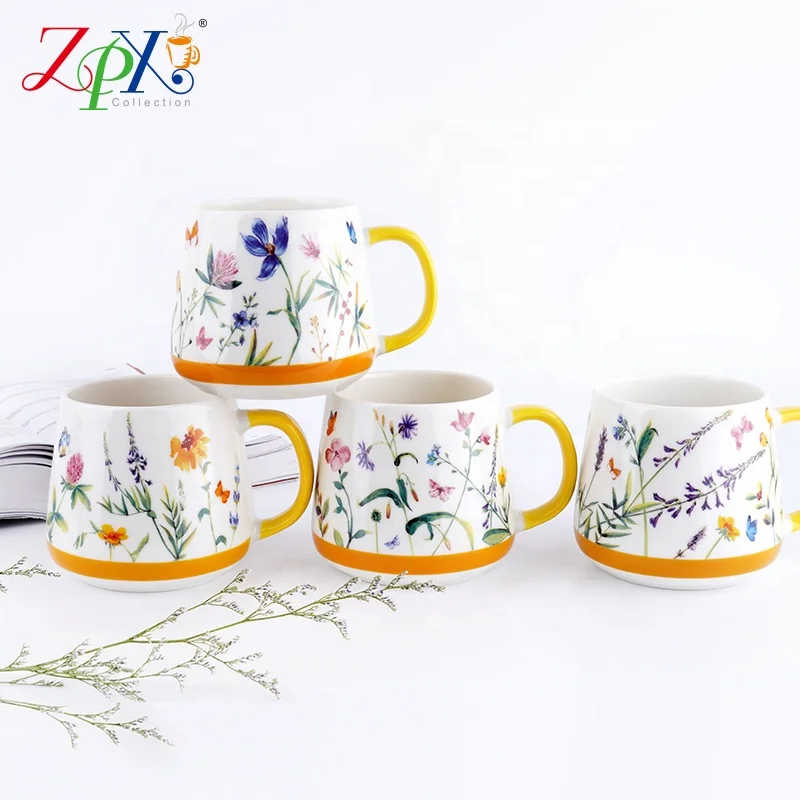 
Competitive Price matte ceramic to go cup ceramic coffee cup with straw esign home small ceramic porcelain tea cup 