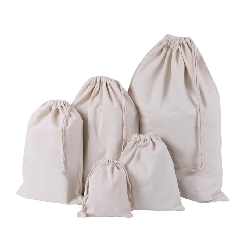 Best Price 100% organic cotton canvas laundry bags drawstring in bulk customize wholesale cotton laundry bag