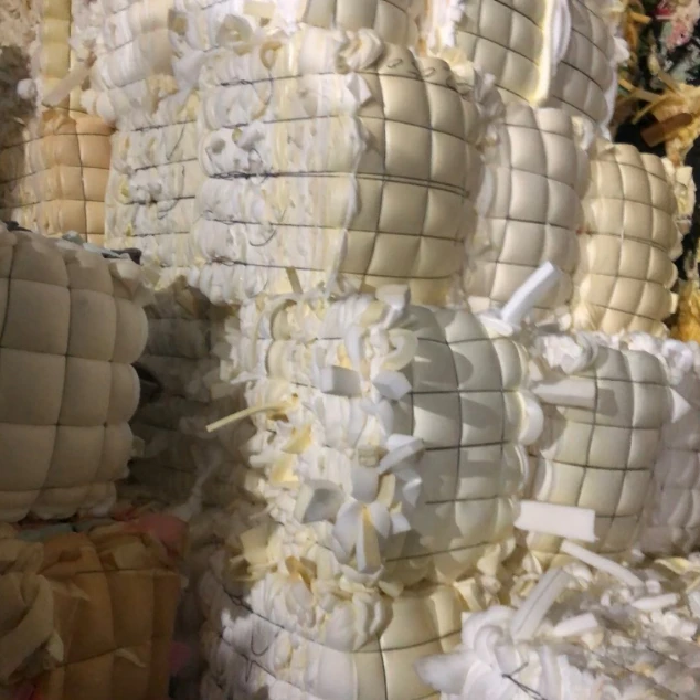 mixed color and white color Furniture PU  Foam Scraps  Re-bond for mattress, Sofa, cushion