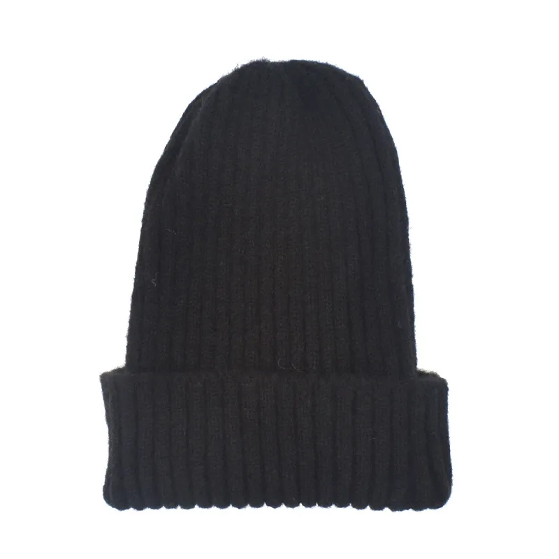 Wholesale Custom Knit Cuffed Acrylic Skull Caps Winter Warm Helmet Liner Slouchy Beanies Hat Cap