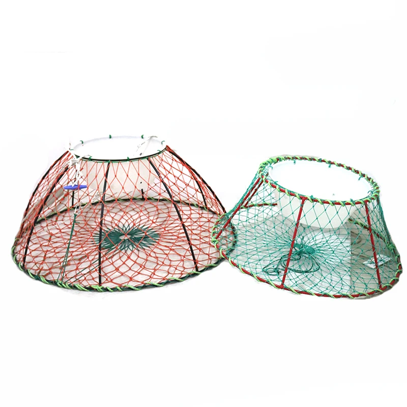 Crab Trap Lobster Pot Strong Welded Upright Round  Fishing Trap One Entrances Shrimp Deep sea use for king crab