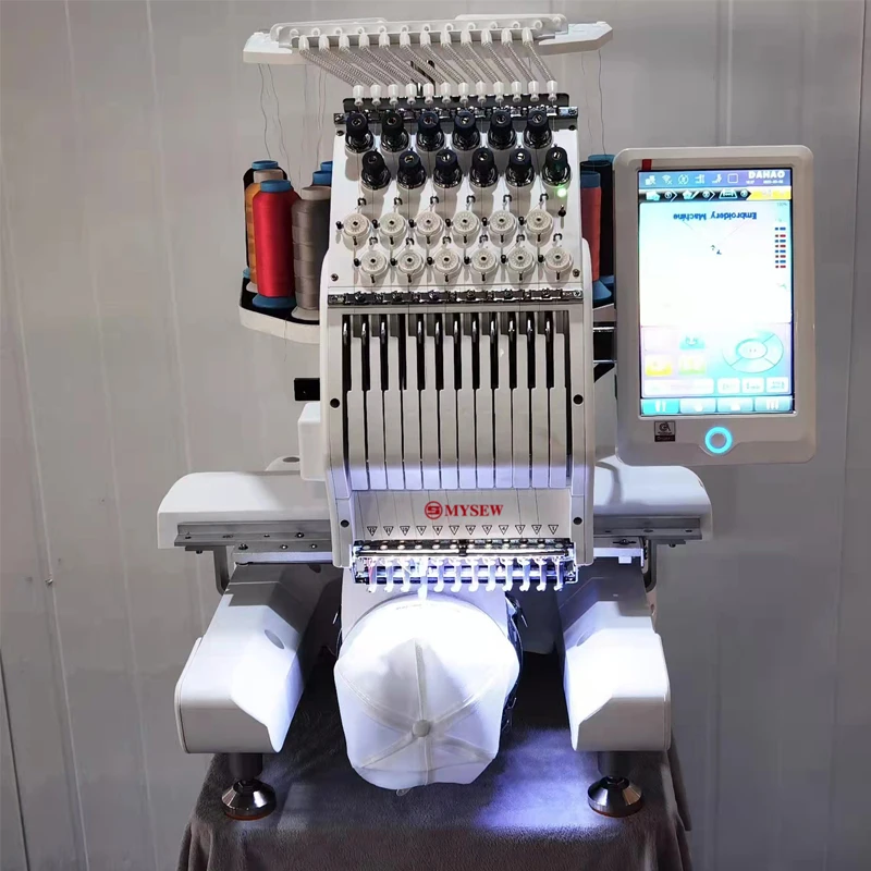 Вышивальная Машина MYSEW MFS120N с одной головкой 12 игл домашняя компьютерная вышивальная машина многофункциональная