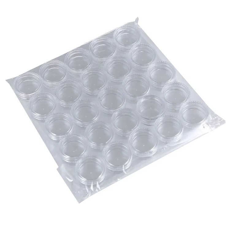 5g Portable Plastic Cosmetic Empty Jars  Bottles Eyeshadow Makeup Cream Lip Balm Container Pots