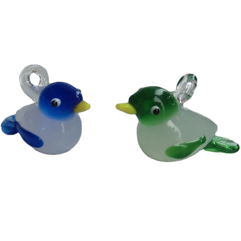
Wholesale by manufacturer hand blown miniature glass bird christmas tree ornaments 