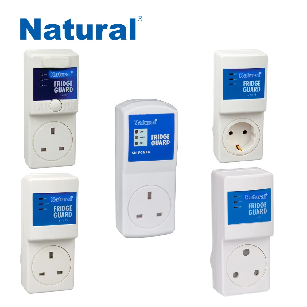 Натуральный протектор холодильника типа Великобритании AVS, защита холодильника от низкого напряжения, устройство задержки времени розетки