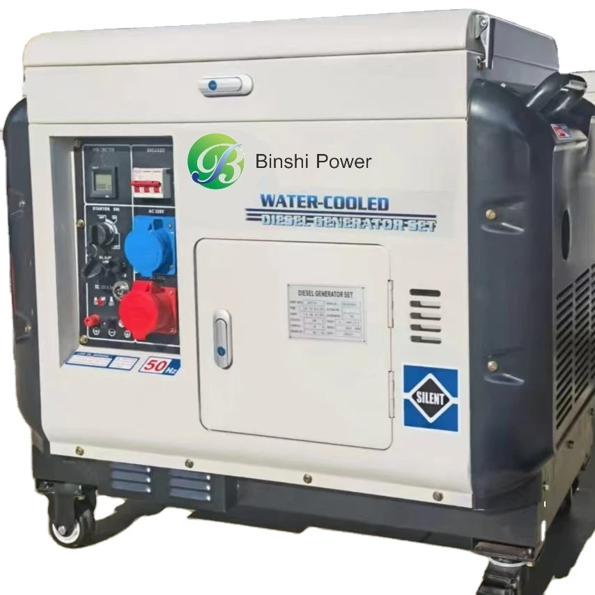 5KW 7KW 10KW Single phase/Three Phase Water Cooled DC Diesel Inverter small Generator Silent Type Or Open Type