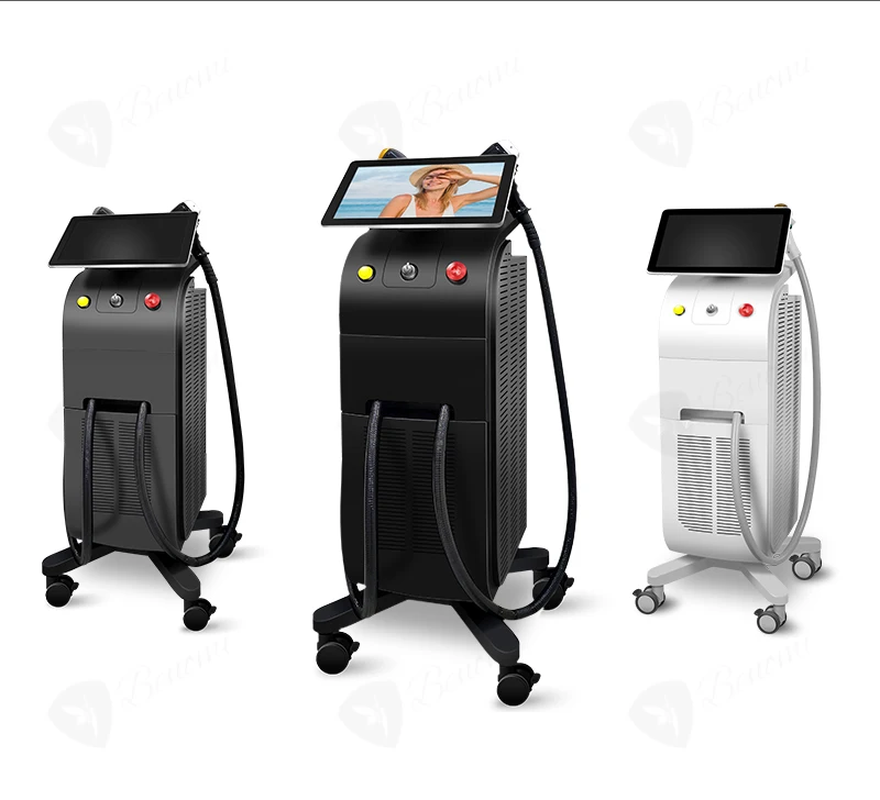 755 808 1064 diode laser hair removal device ice head professional painless hair removal 2024 2000 watt