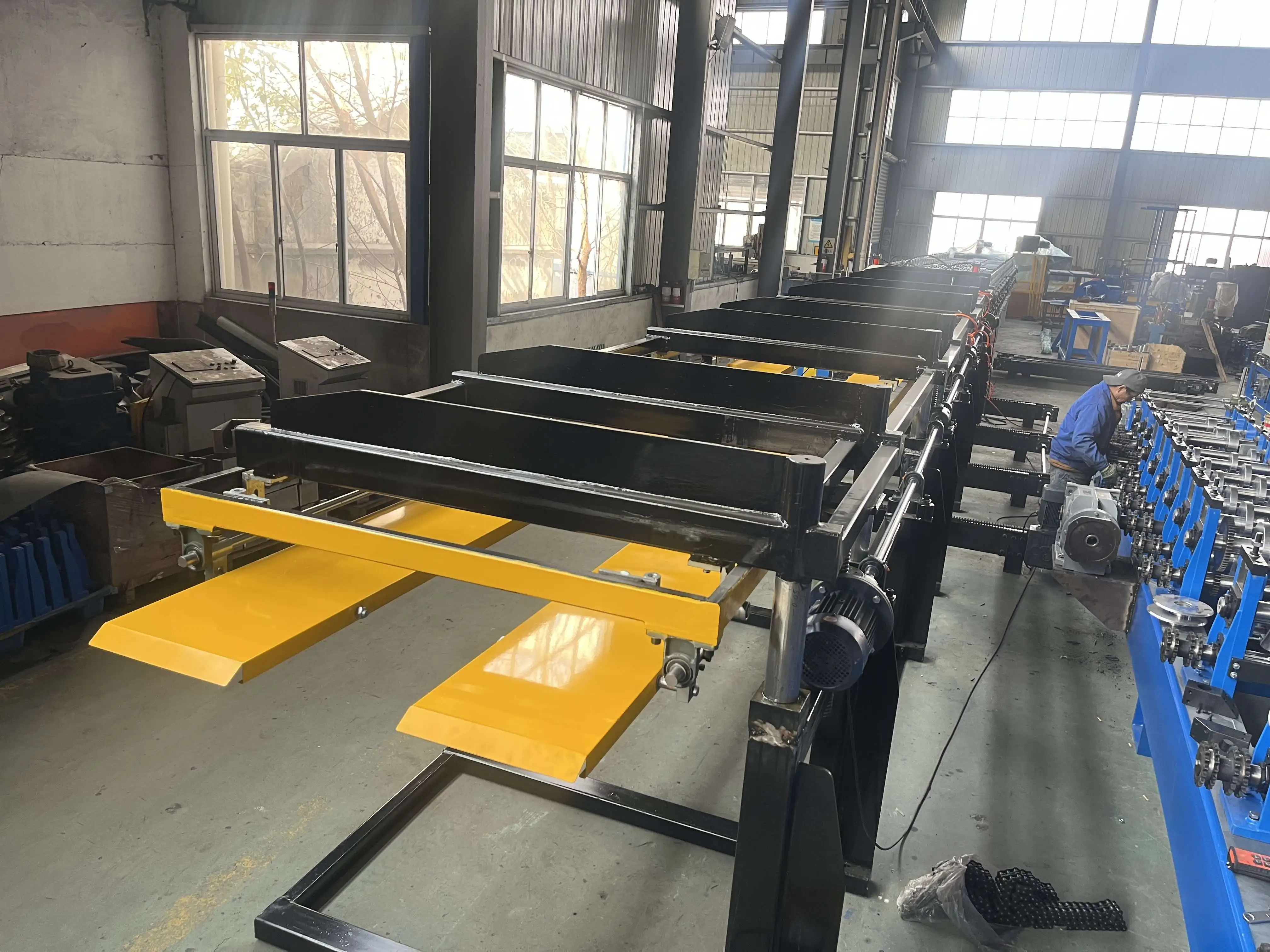 High quality glazed tile IBR sheet double layer trapezoidal roof press making machine roll forming machinery