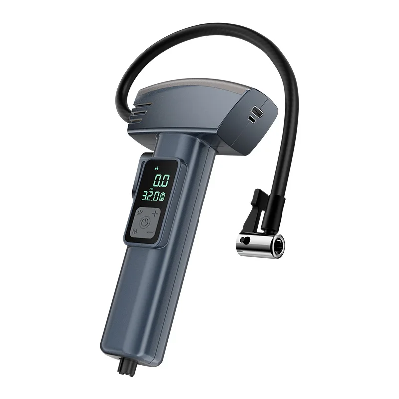 Portable T Type Car Inflator Latest Design Wireless Handheld Air Compressor Safety Hammer Cutter Knife 150psi Tire Monitor