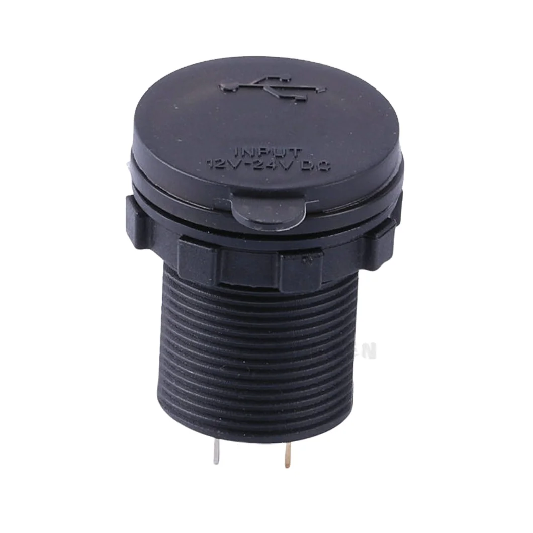 12V USB Outlet 3.0 Dual USB Power Outlet DIY Car Charger Socket with Touch Switch intelligent 12V 24V Fast Charger Waterproof