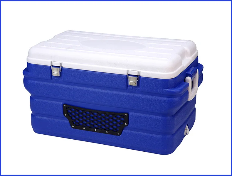 80L 90L Large Portable Cooler Box container for Marine fishing camping commercial PU Insulated Ice Chest Cooler box