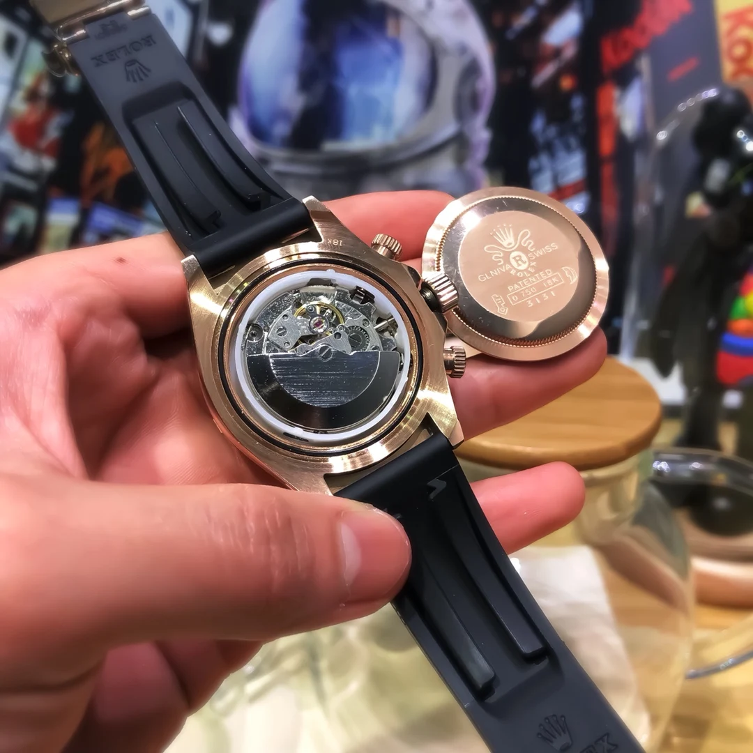 Мужские часы, модные часы Rolex, водонепроницаемые механические часы Rolex, спортивные часы Rolex