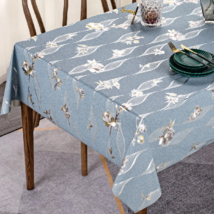 Hot sale Stain Resistant Polyester Table Cover Polyester Table Cover vinyl table cover