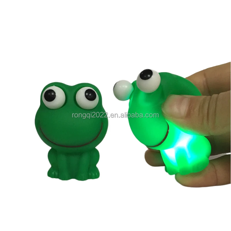 Мягкие пластиковые попглазки, лягушачьи глаза, выдавливающие игрушки, светодиодные Попы, животные, утка, кролик, маленькая Новинка