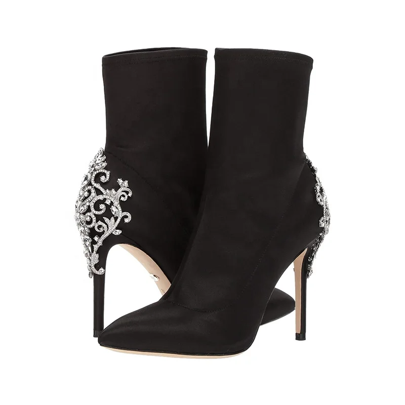 Women Ladies High Heel Flamenco Tango Dance Shoes Black Customized Europe Box Time Packing Color Lining Material Origin Latin