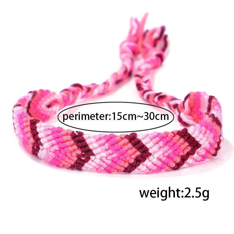 2020 Hot Selling Nepal String Bracelets Handmade Rainbow Colorful Rope Braided Thread Friendship Bracelets