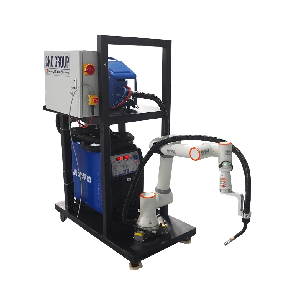 Cobot robot with laser welding Robotic arm automatic welding robot Positioning machine with guide rail and positioner