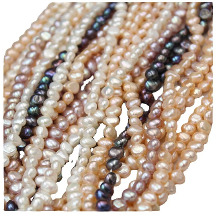 Wholesale Natural Freshwater Baroque Pearl 7mm Diy Bracelet Necklace Jewelry Making