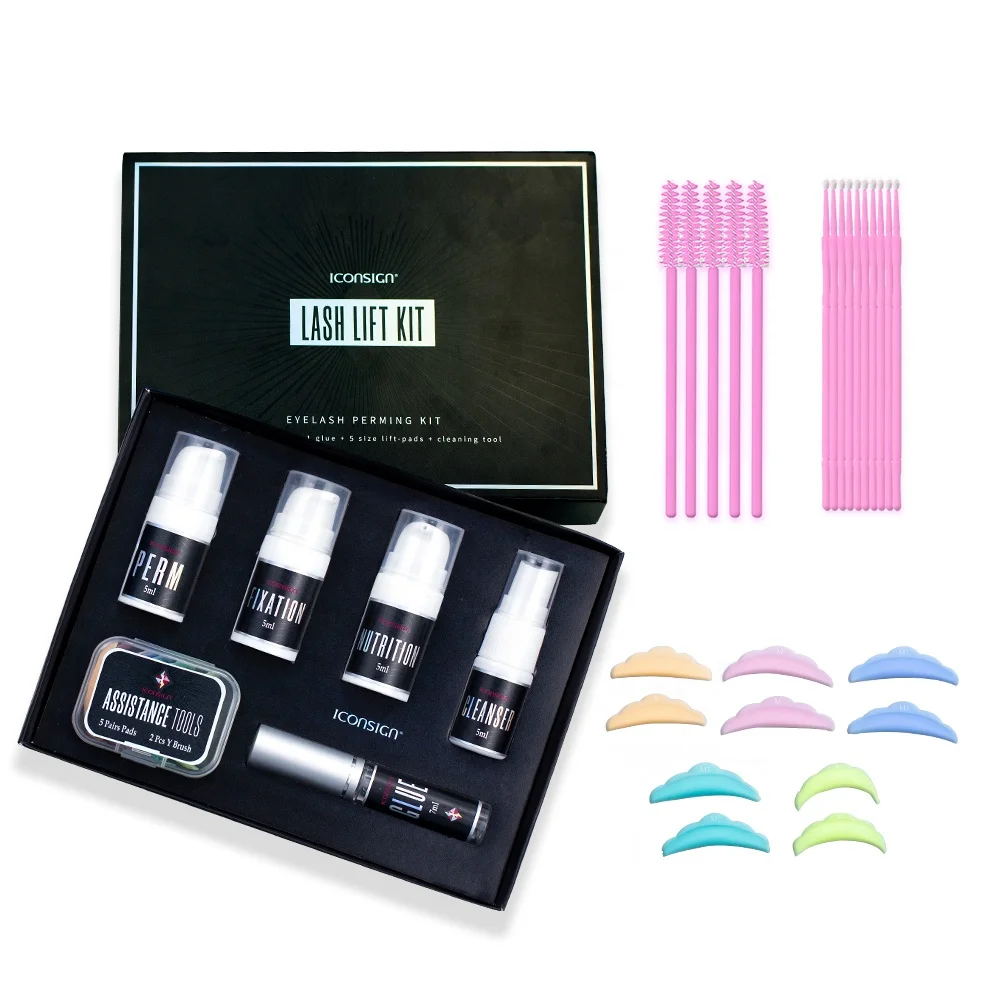 Professional Private Label Eyebrow Eyelash Permanent Perm Kit Solution Set Supplies High Quality Upgraded Lash Brow Lift Kits
