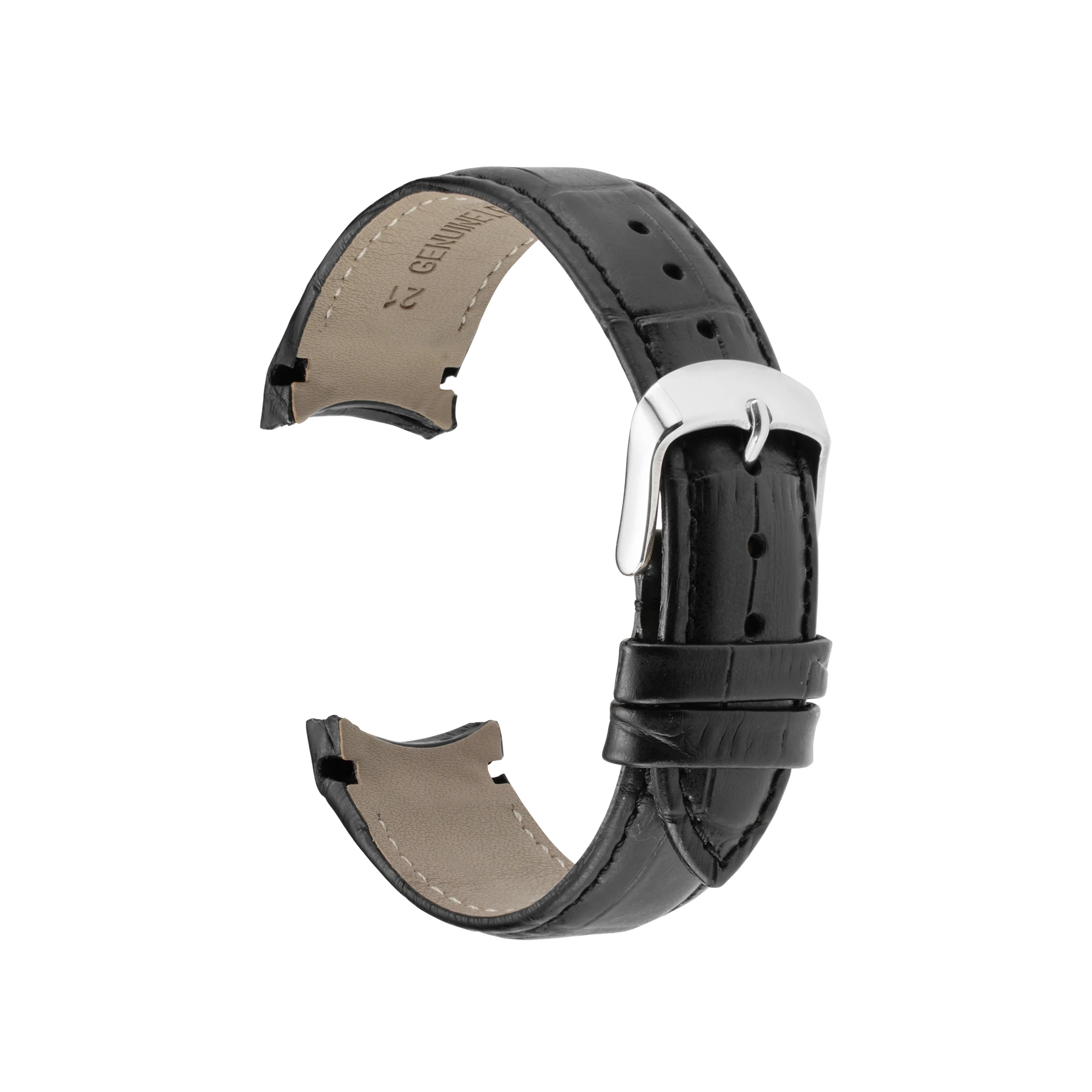 Brand Designer Tailor Made Multi Colors Universal Multi Size Sweat Resistant Calf Alligator Grain Leather Watch Strap For Seiko