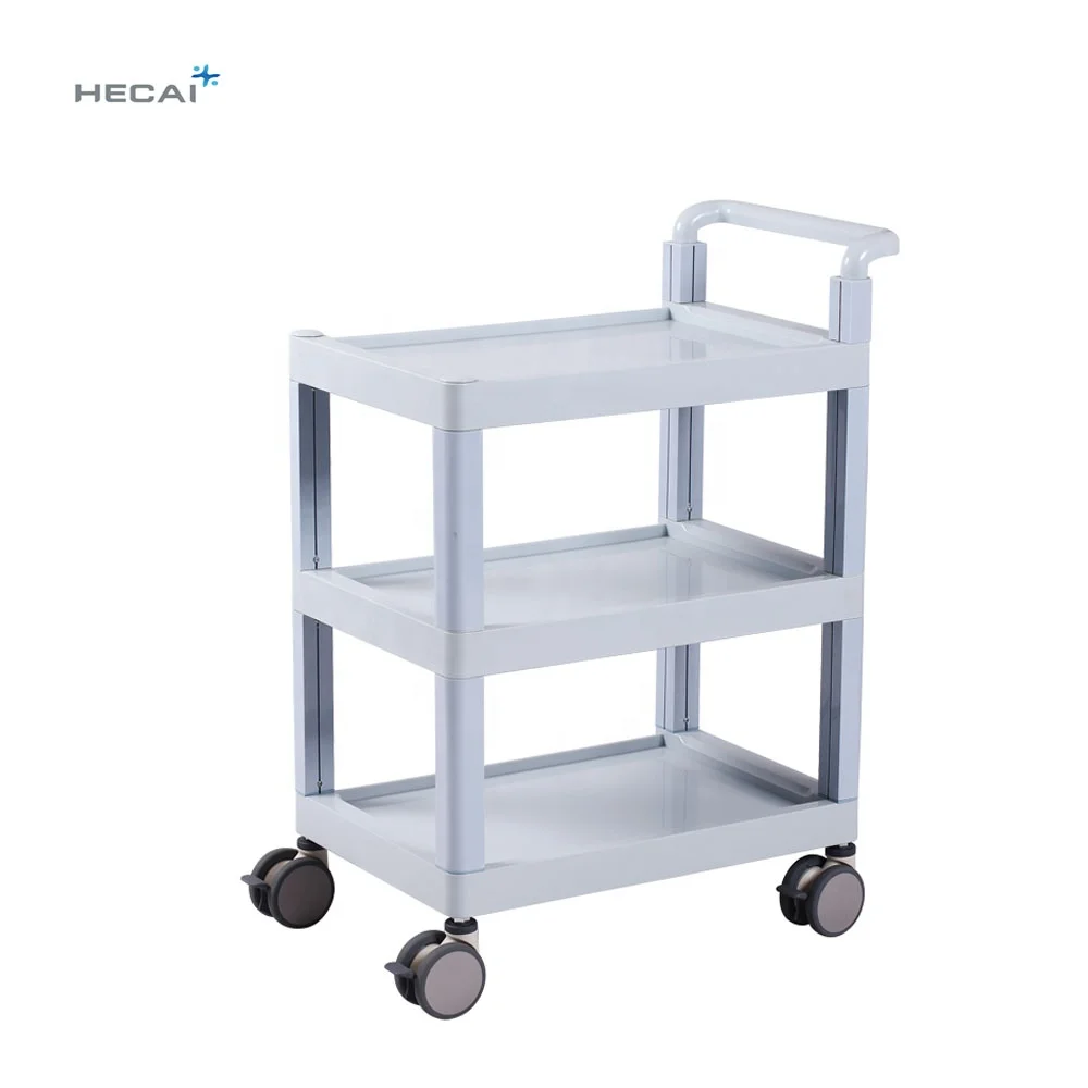 Abs hospital hand medical mobile carts trolleys for patient cart LS900-A1