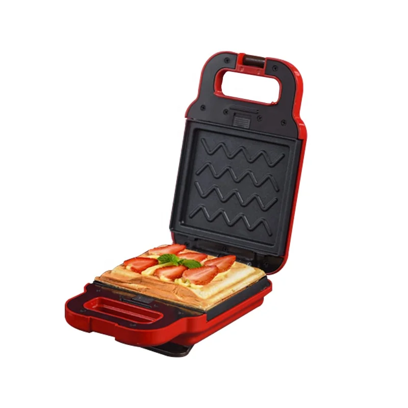 2 in 1 Household Electric Breakfast Flat Plate Waffle Sandwich Maker With Removable Plates
