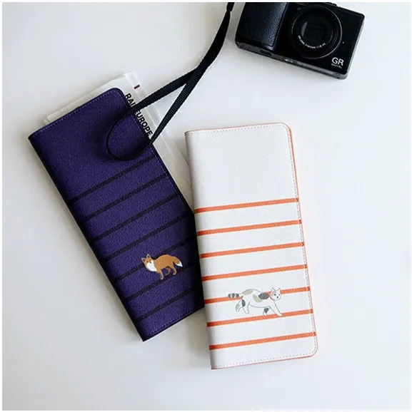 Fashion Ladies PU Leather Card Holder Envelope Purse,Custom Multi-purpose Travel Passport Made Wallet