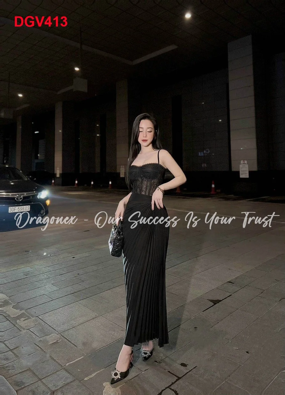 High Waist Pleated Skirt Smooth Satin Long Elegant Dress Summer Spring Lady Casual Pleated Skirt