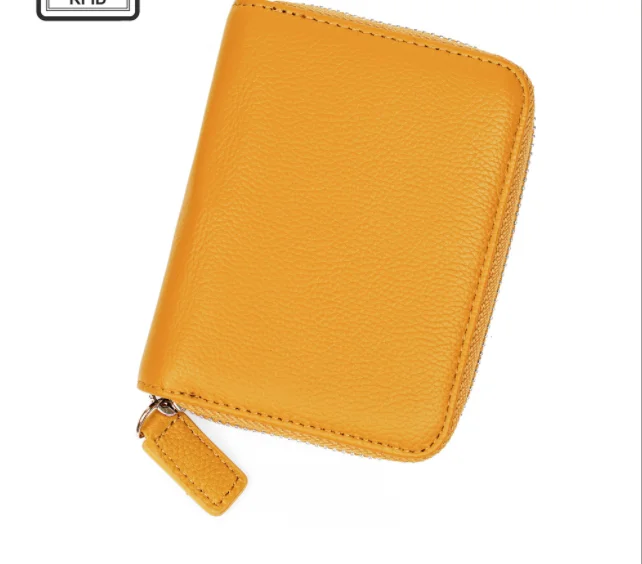Japanese style coin purse leather 2022 anti-theft brush zipper wallet men and women coin wallet
