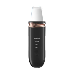 Hot Selling Portable Facial Cleanser Skin Scrubber Deep Face Cleaning Spatula Peeling Ultrasonic Skin Scrubber Device