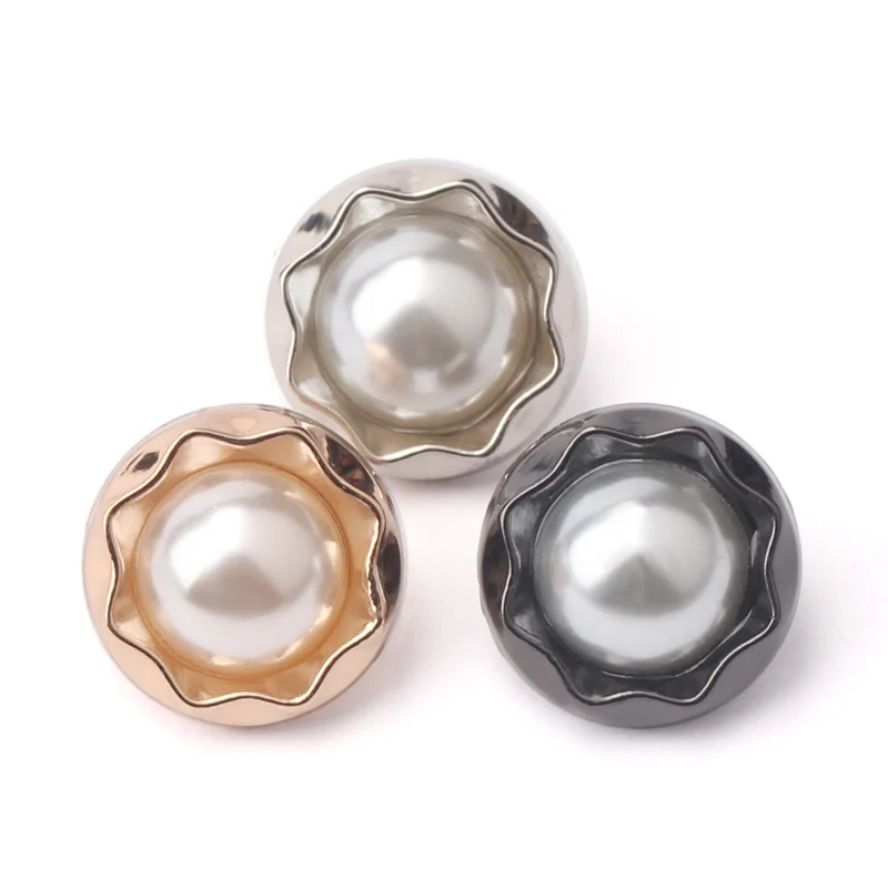 small size luxury fancy metal shank shirt button for shirt