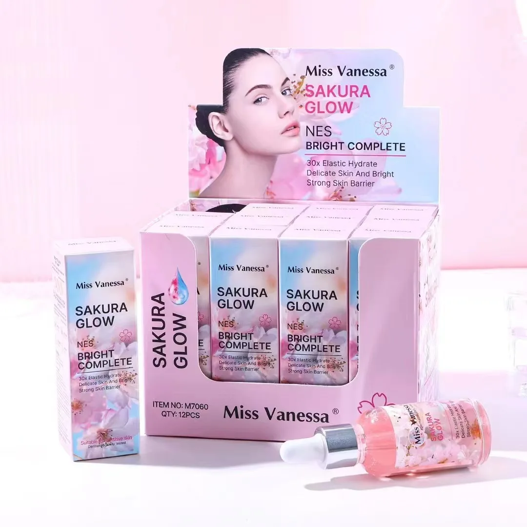 Оптовая продажа, эссенция сакуры, мягкая и не раздражающая молочнокислые бактерии, отшелушивающая эссенция для лица, применима ко всем типам кожи