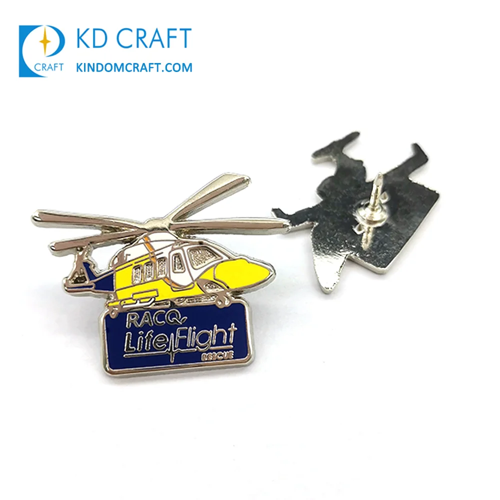 China manufacturers bulk cheap custom metal 3d aircraft badge silver gold plated aviator aviation airplane airbus lapel pin