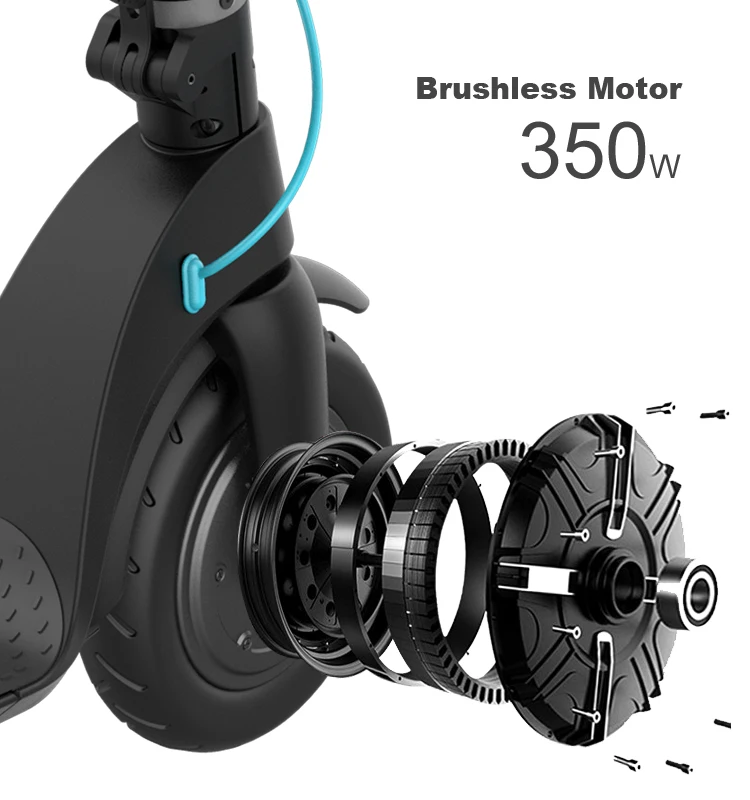 hx 7 Scooter Adult Brushless Motor 350w Skuter X7 Detachable Battery Electric Two-wheel eScooter saket board electric 12