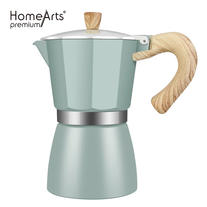 3cups ,6cups,9cups Aluminum Express Moka Pot, Coffee Pot Kettle Coffee Machine for Home Office Coffee Shop Use