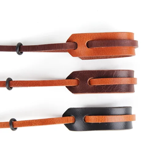 Hot sale fashion vegetable tanned cowhide camera wrist strap