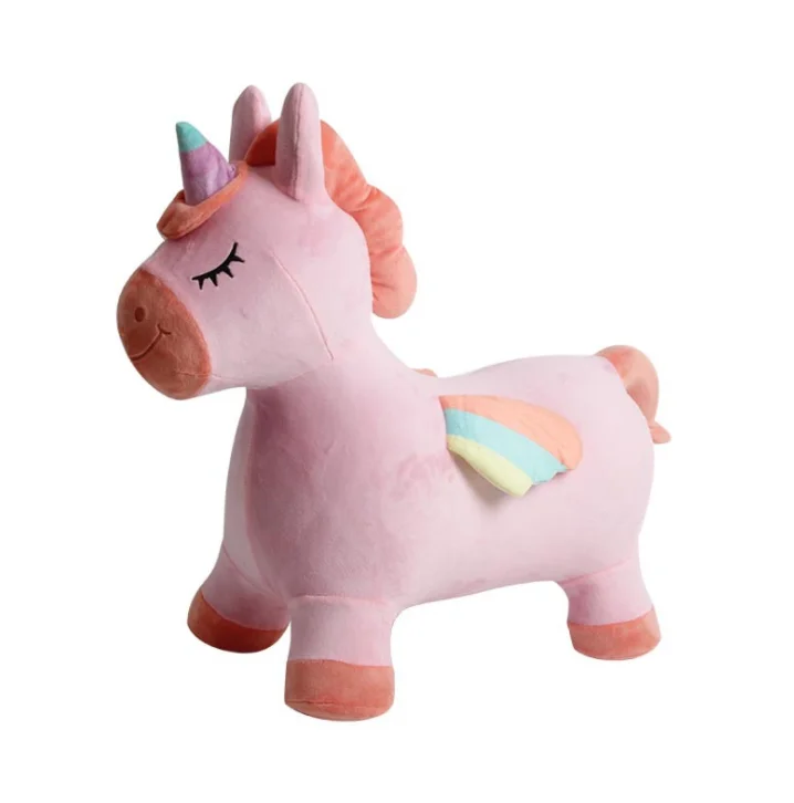 
Надувной бункер с единорогом, игрушка для катания на открытом воздухе, подарок для детей, малышей, мальчиков и девочек, забавные физические упражнения 