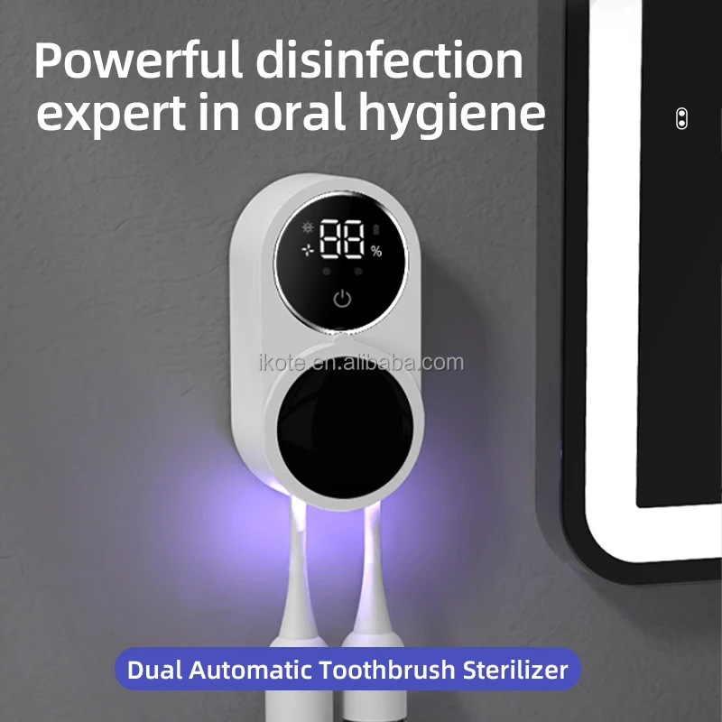Wireless Induction Switch Electronic Toothbrush Portable Travel Disinfection UV Box