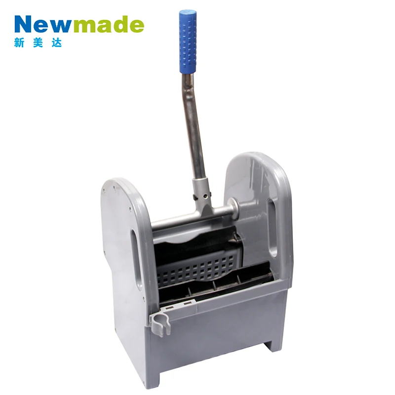 Mop Wringer Pp Industrial Professional Side Press Mop Plastic Single Bucket Trolley With Wringer Mop And Bucket Set Wringer