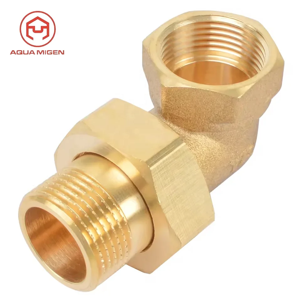 BSP Thread CW617N Forged Elbow Brass PN 16 Radiator Compression Connector