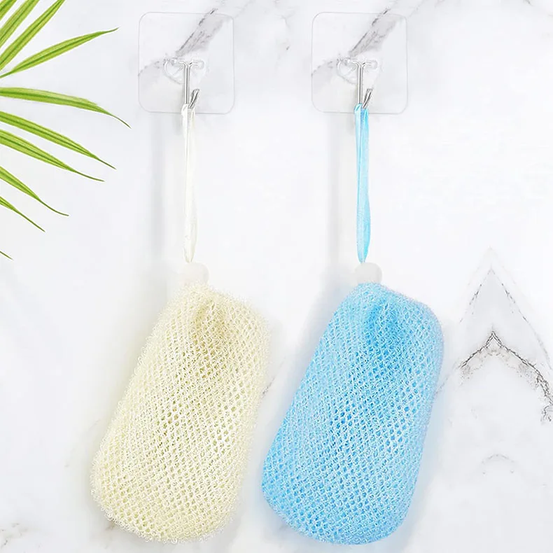 New Design Soap Bag Exfoliating Soap Saver Pouch Body Scrubber for Bath Shower